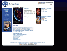 Tablet Screenshot of movielisting.ca